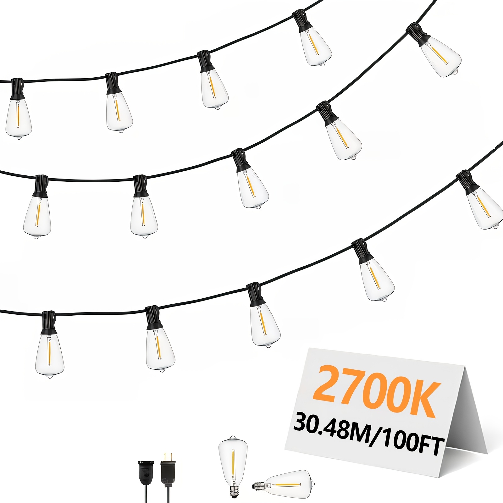 Outdoor Power Vac - ST38 High-Voltage String Lights (Outdoor Model),