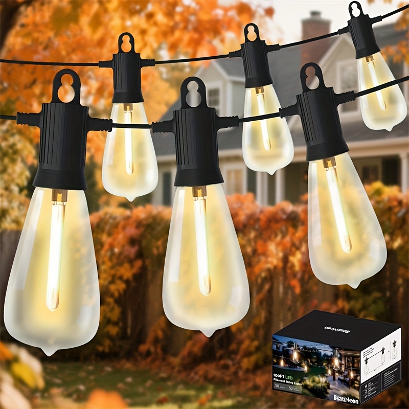 Outdoor Power Vac - BEATINEON 50ft/ 100ft outdoor string lights,