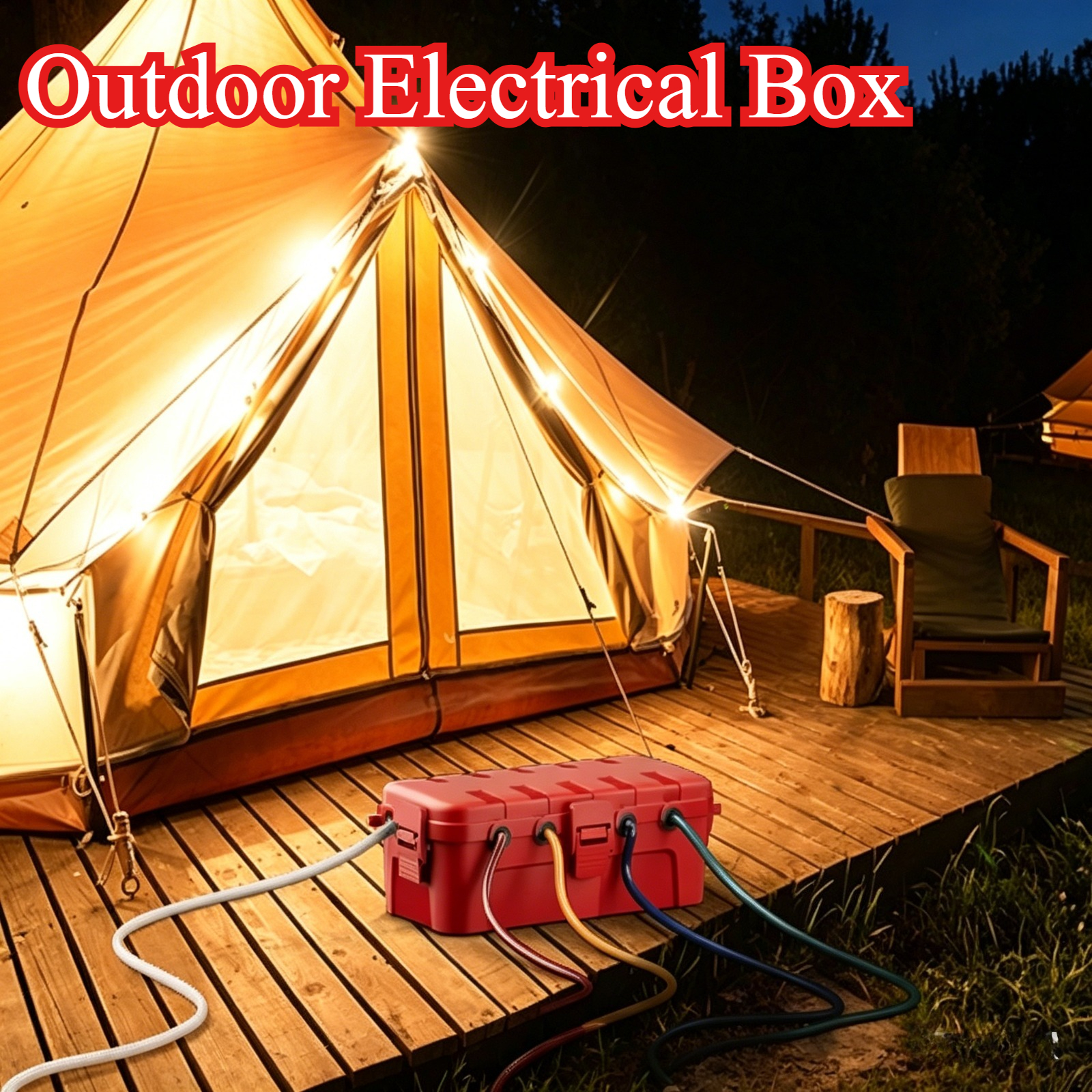 Outdoor Power Outlet Cover - Outdoor Electrical Box Waterproof Connection Box