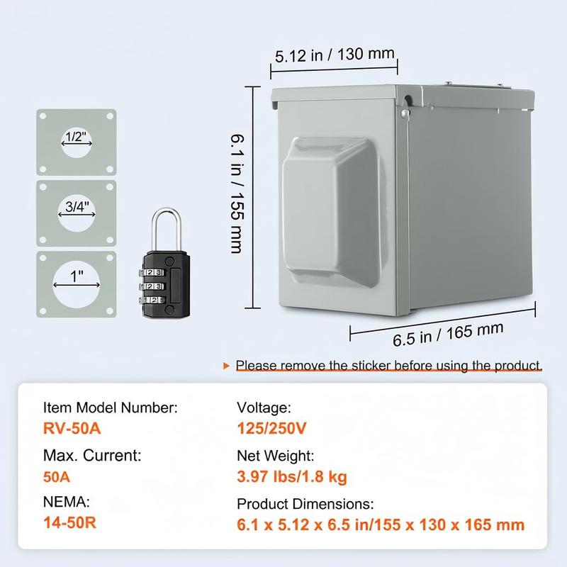 RV Electrical Pedestal 125/250 – Outdoor Power Receptacle Box recenzja i cena