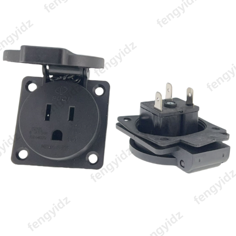 Black 125V 15A 20A IP44 CE Ame – Outdoor Power Receptacle recenzja i cena