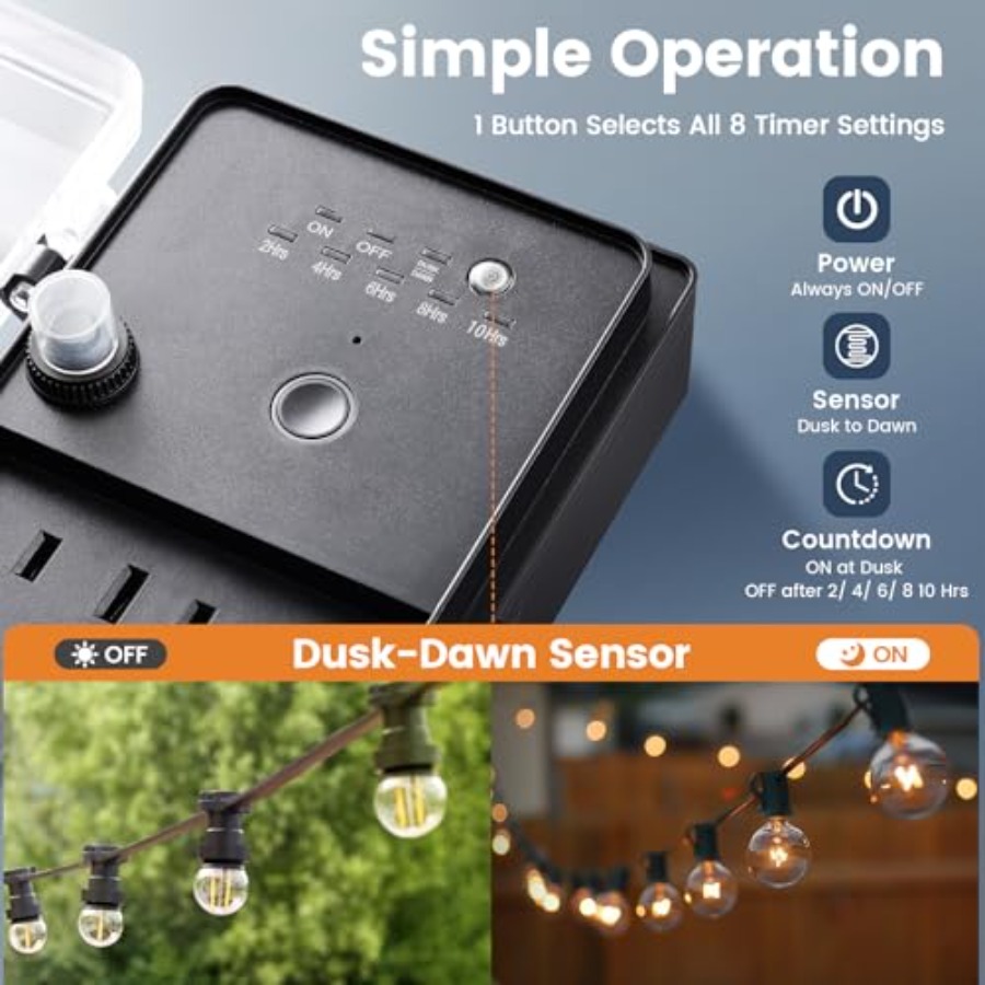 Outdoor Power Stake Dusk to Da – Extension Cord Outdoor recenzja i cena
