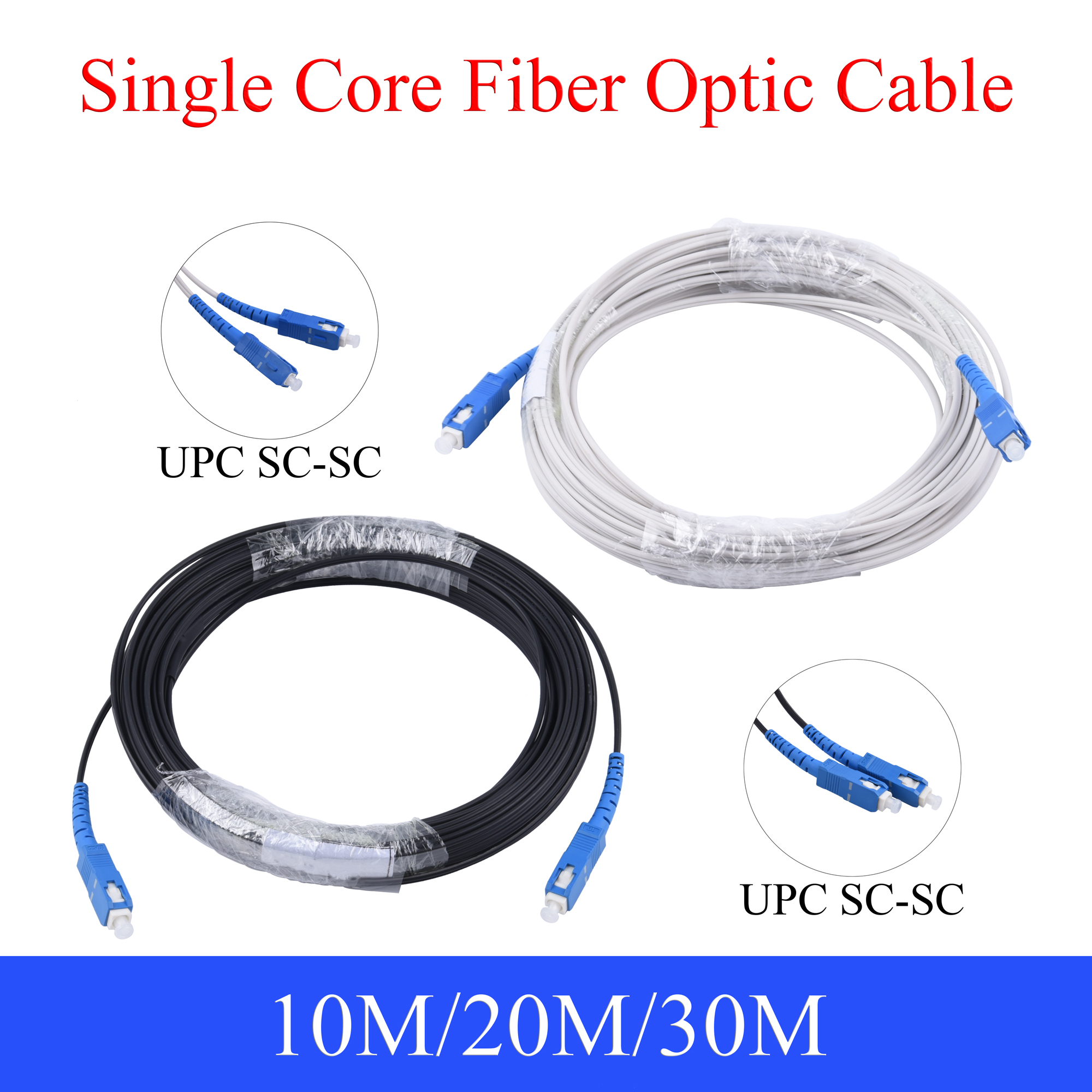 1PCS 10M UPC SC-SC Fiber Optic – Extension Cord Outdoor recenzja i cena