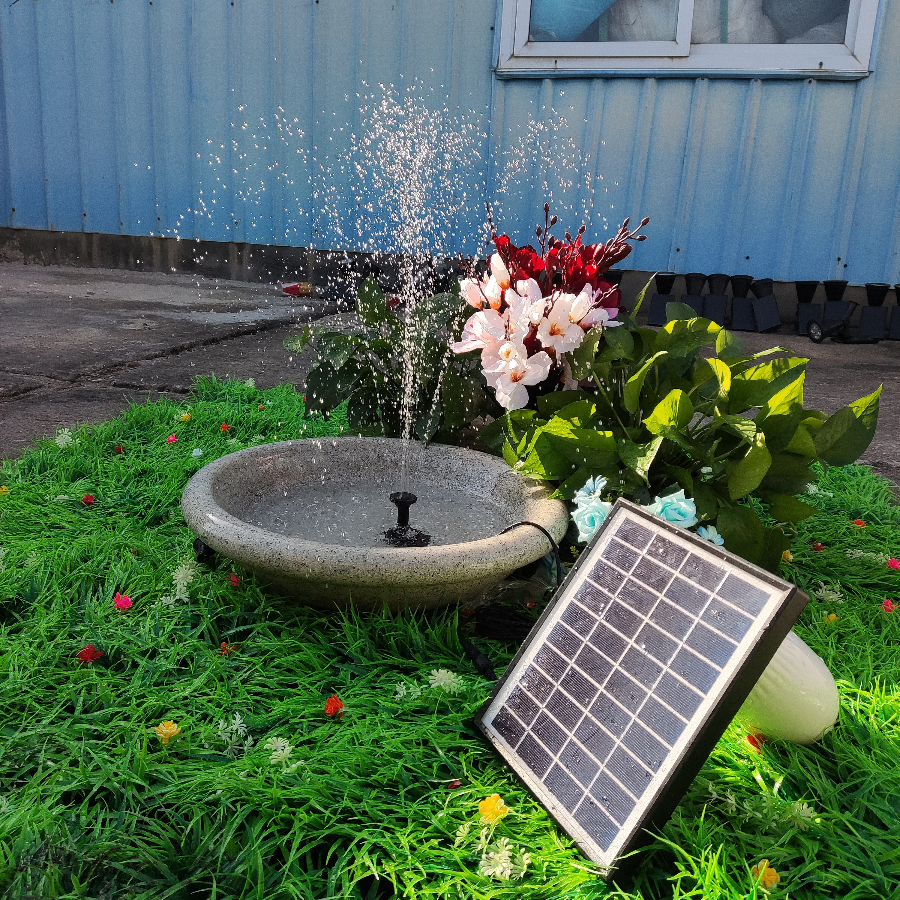 Solar Fountain, Solar Powered  – Outdoor Power Kit recenzja i cena