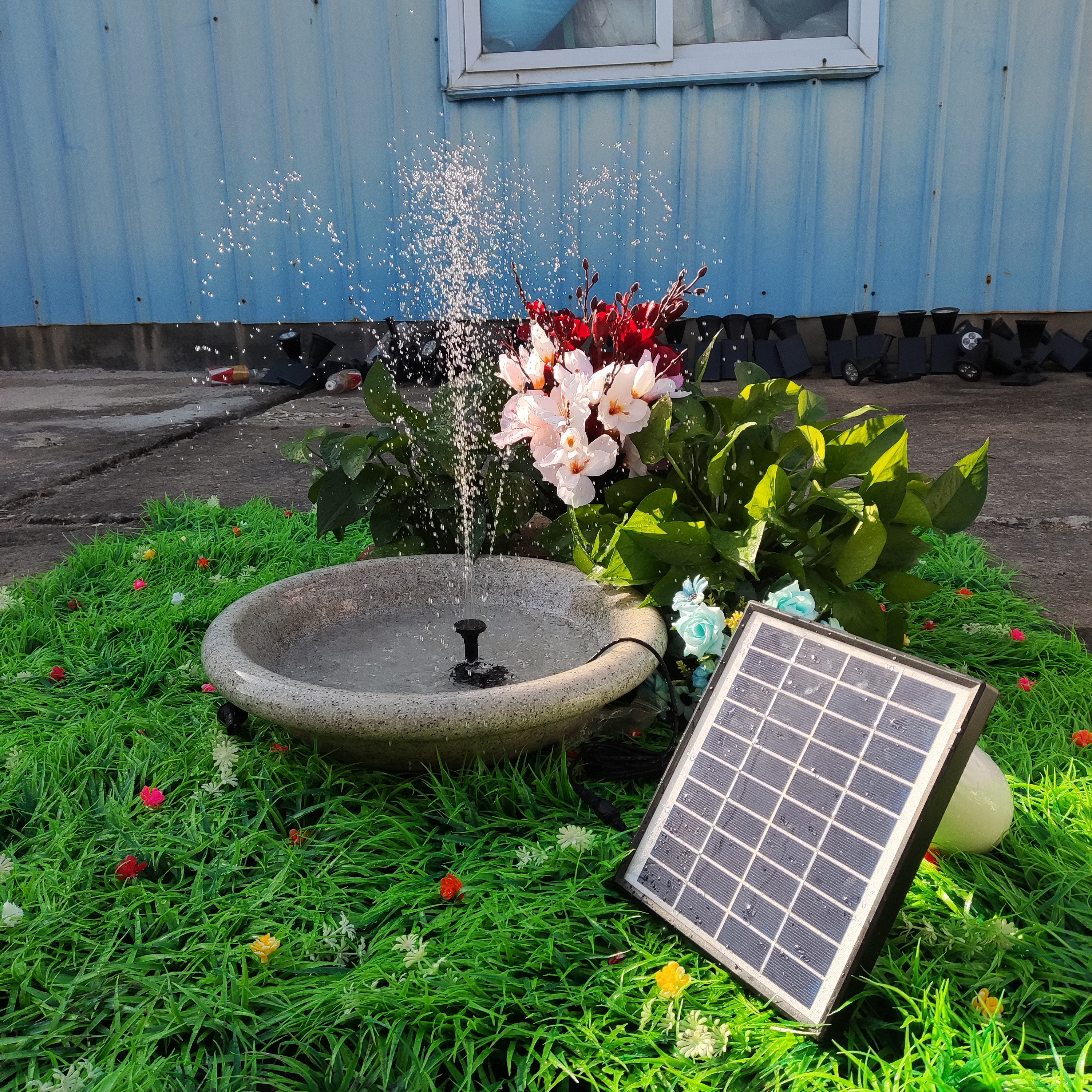 Solar Fountain, Solar Powered  – Outdoor Power Kit recenzja i cena