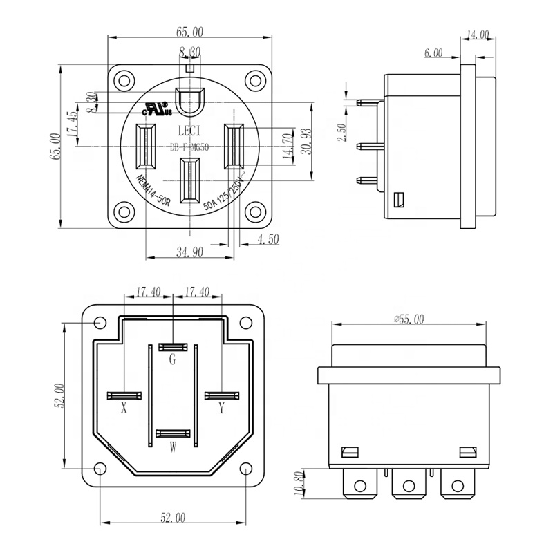 NEMA 14-50R Receptacle 50 Amp  – Outdoor Power Receptacle Box recenzja i cena