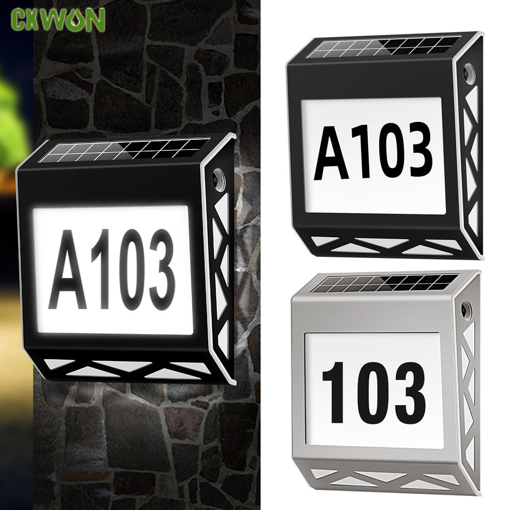 Solar Powered Door Sign Light  – Outdoor Power Number recenzja i cena