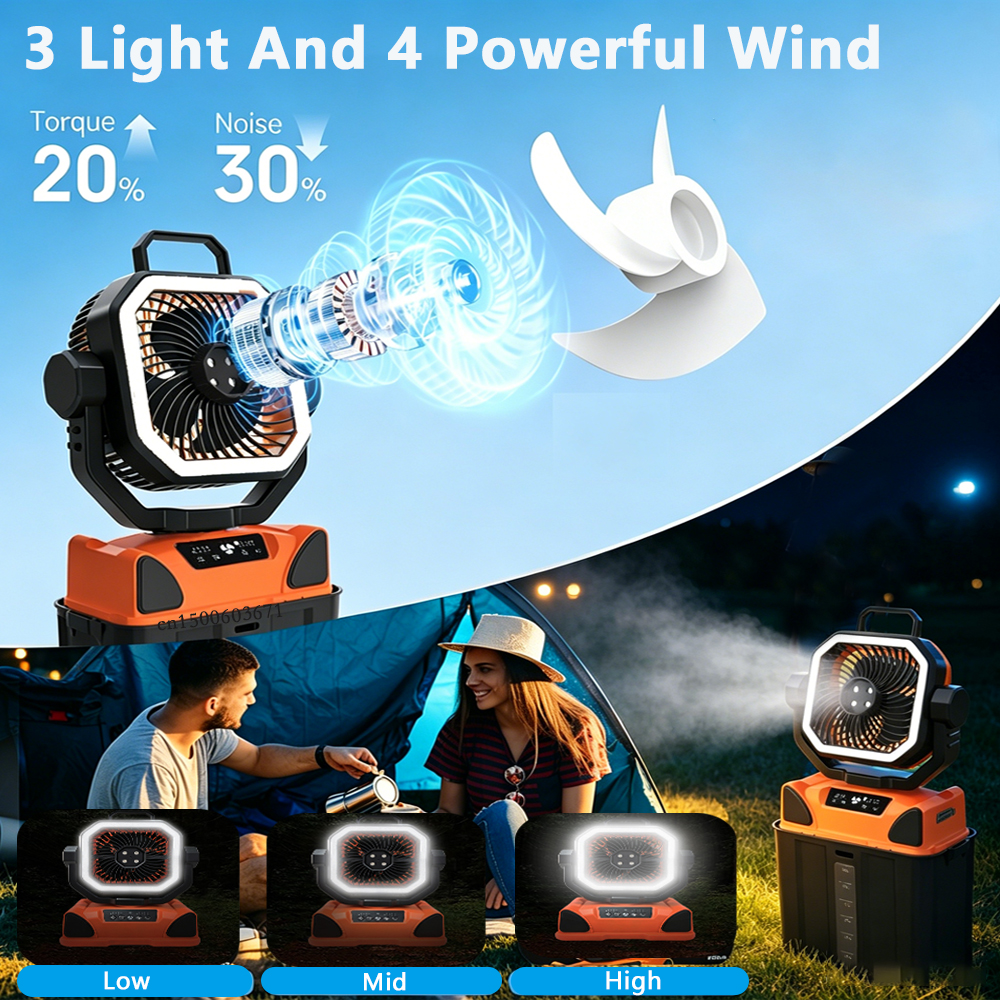 Portable Camping Fan 20000mAh  – Outdoor Power Pedestal recenzja i cena