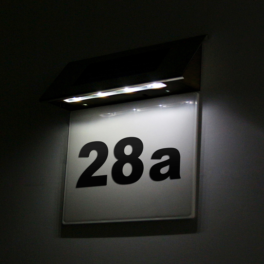 LED Solar Powered Wall Light L – Outdoor Power Number recenzja i cena