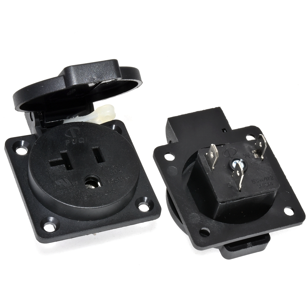 Black 125V 15A 20A IP44 CE Ame – Outdoor Power Receptacle recenzja i cena