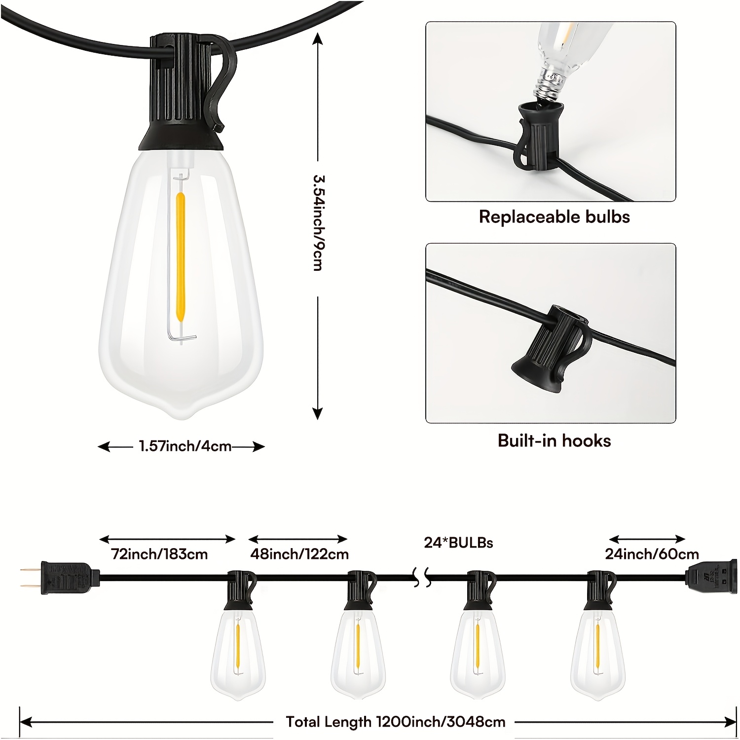 ST38 High-Voltage String Light – Outdoor Power Vac recenzja i cena