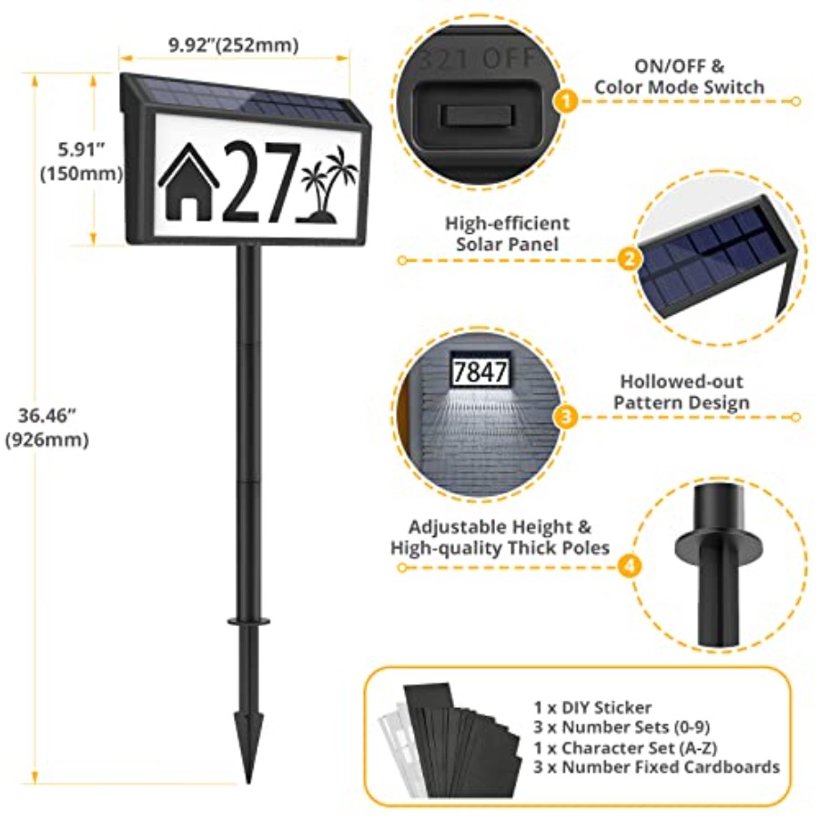 Pack Solar Powered Address Sig – Outdoor Power Number recenzja i cena