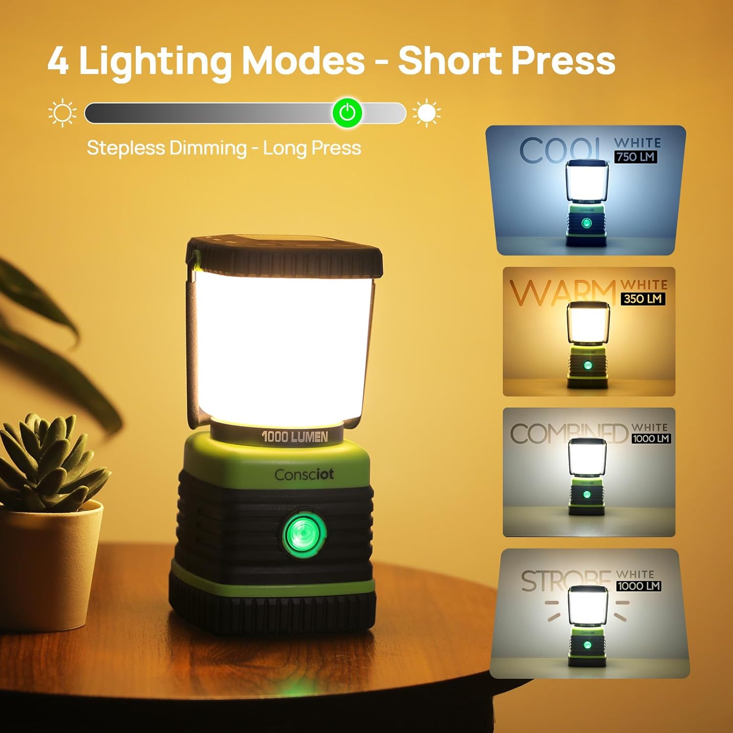 LED Camping Lantern 1000LM Bat – Outdoor Power Kit recenzja i cena
