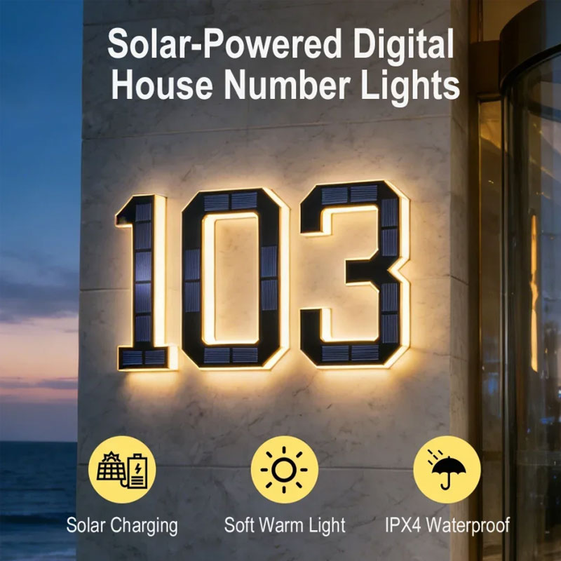Solar Powered House Number Sig – Outdoor Power Number recenzja i cena