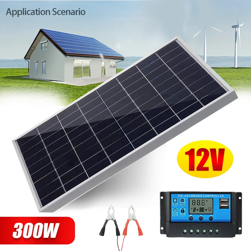 600W 12V Complete Solar Panel  – Outdoor Power Kit recenzja i cena