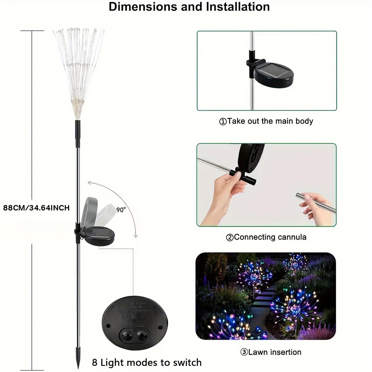 8-Mode Solar Firework Lights w – Outdoor Power Vac recenzja i cena