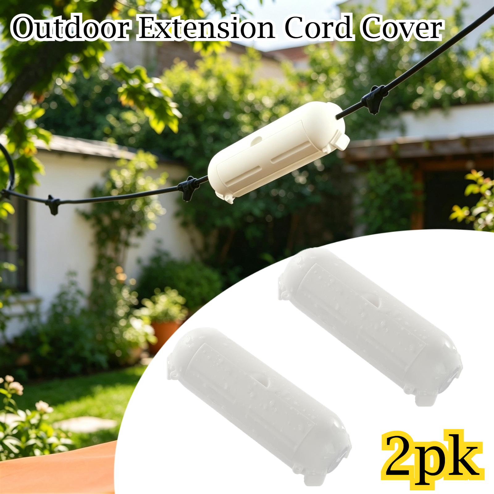 2 Pack Waterproof Outdoor Conn – Extension Cord Outdoor recenzja i cena