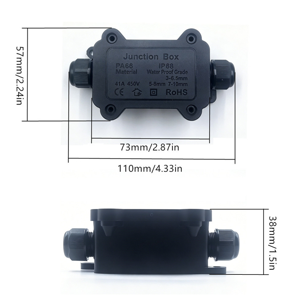 IP68 Waterproof Junction Box 2 – Outdoor Power Outlet Box recenzja i cena