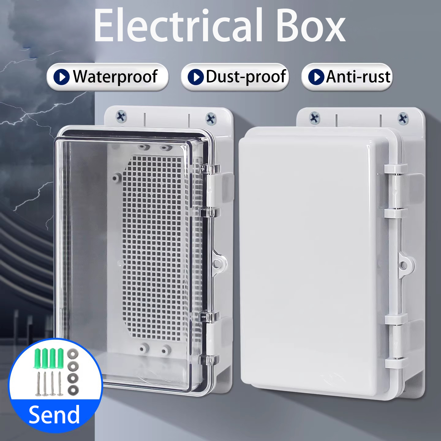 IP66 Waterproof Grey/Transpare – Outdoor Power Outlet Box recenzja i cena