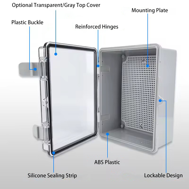 IP66 Waterproof Grey/Transpare – Outdoor Power Outlet Box recenzja i cena