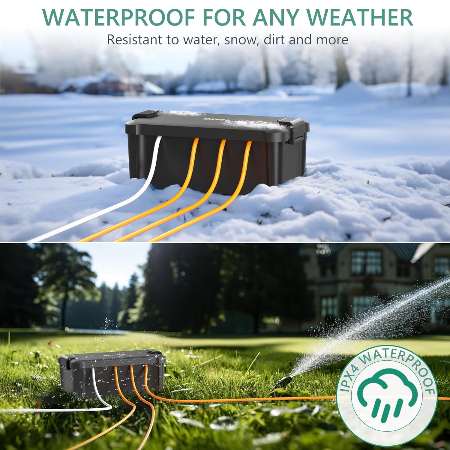 Diivoo Outdoor Waterproof Elec – Extension Cord Outdoor recenzja i cena