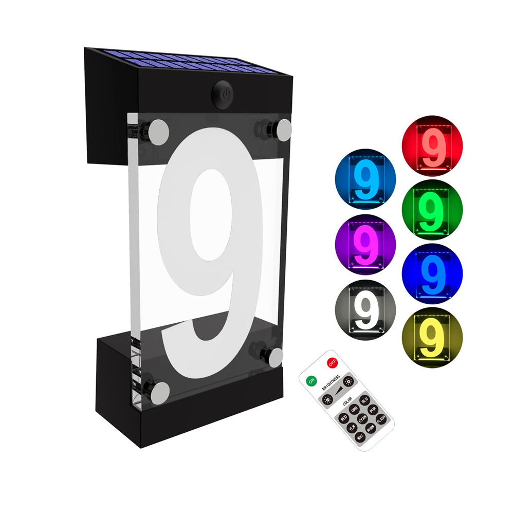 Solar Powered RGB Color House  – Outdoor Power Number recenzja i cena