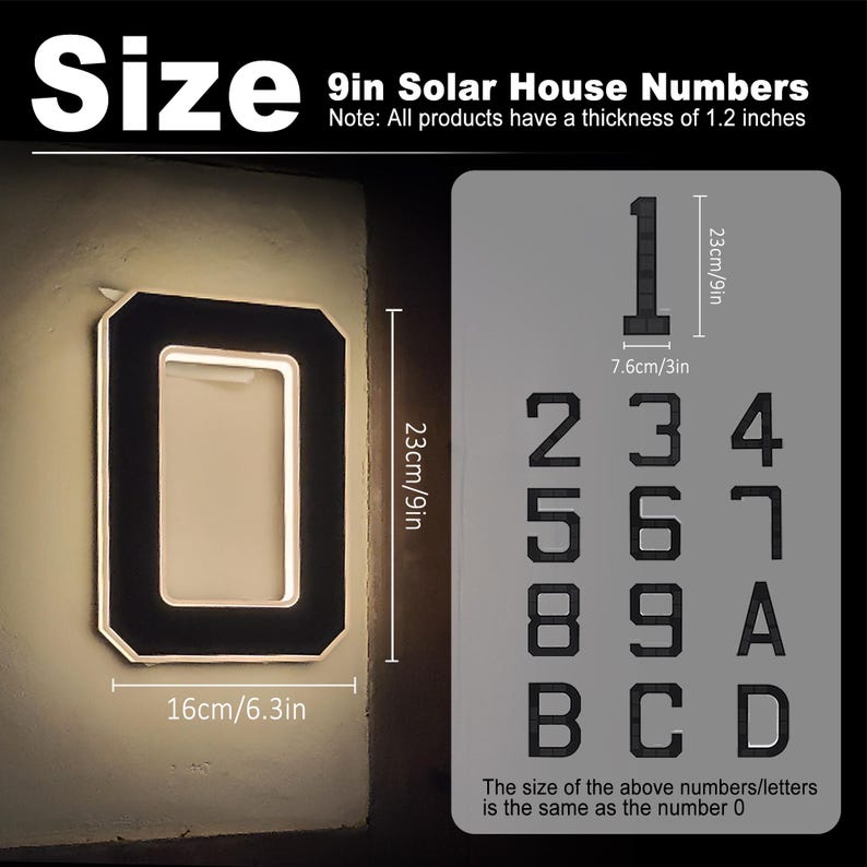 Solar LED House Number Sign Wa – Outdoor Power Number recenzja i cena