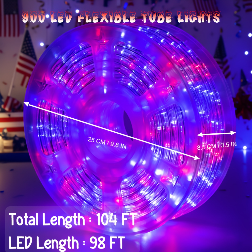 100ft Outdoor LED Rope Lights  – Outdoor Power Vac recenzja i cena