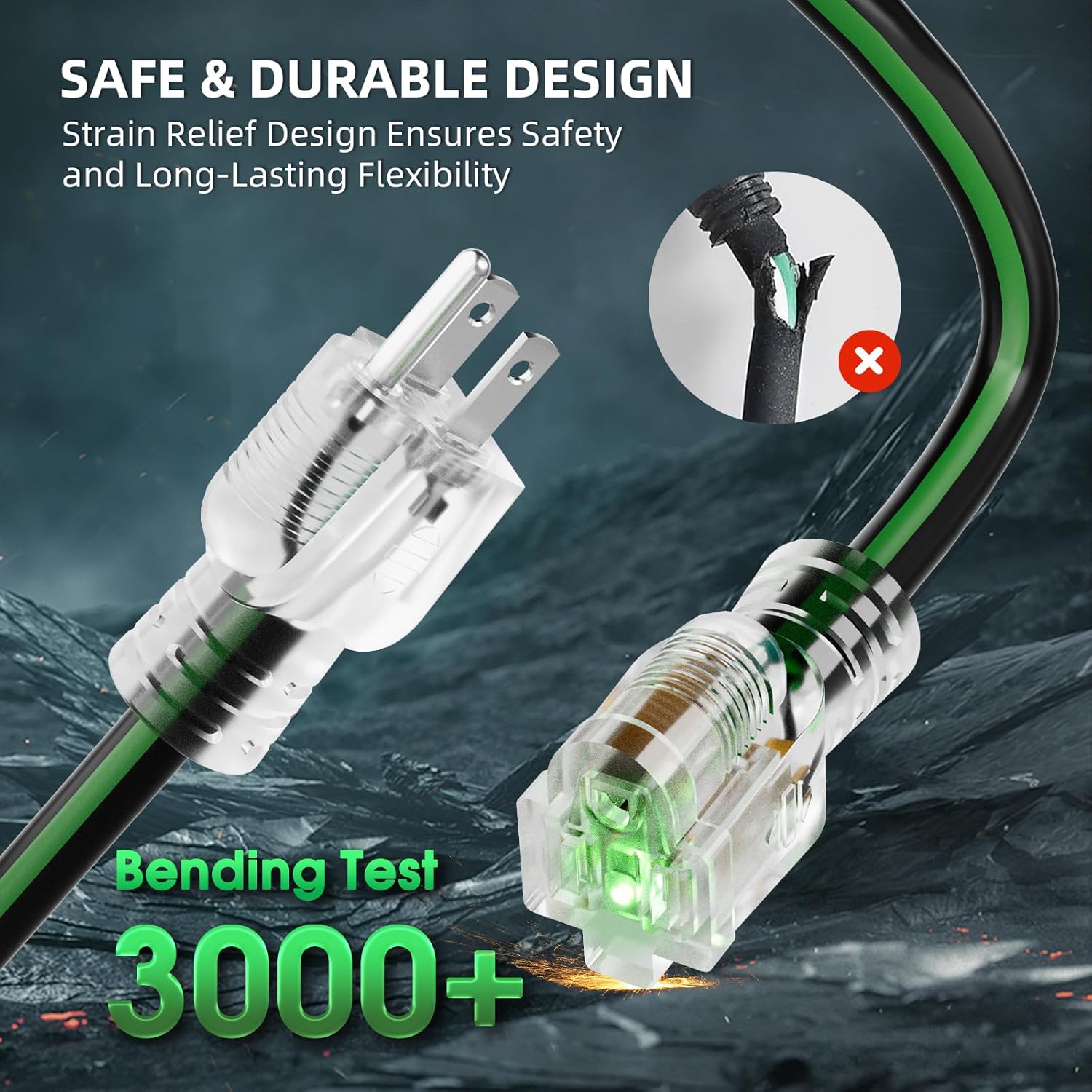 100FT 10/3 Outdoor Extension C – Extension Cord Outdoor recenzja i cena
