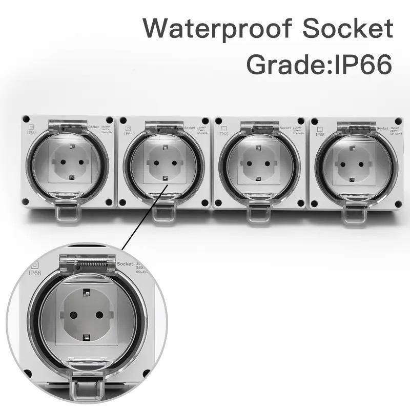 IP66 waterproof power receptac – Outdoor Power Receptacle recenzja i cena
