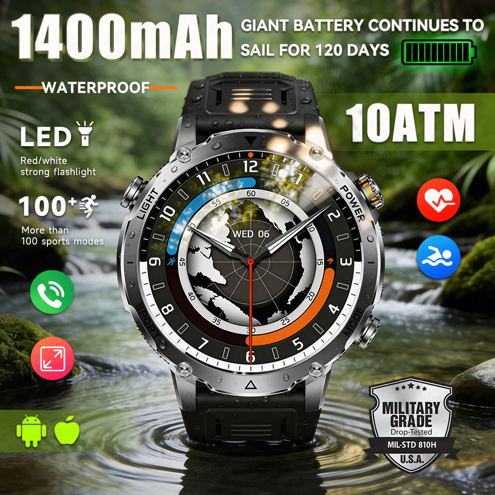 2026 New Military Smart Watch  – Outdoor Power Lead recenzja i cena