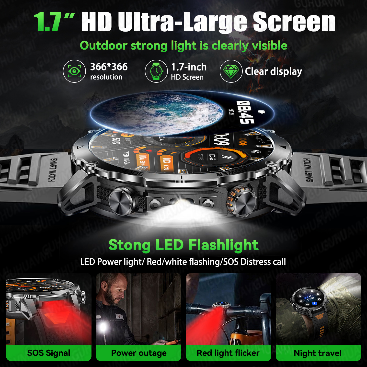 2026 New Military Smart Watch  – Outdoor Power Lead recenzja i cena