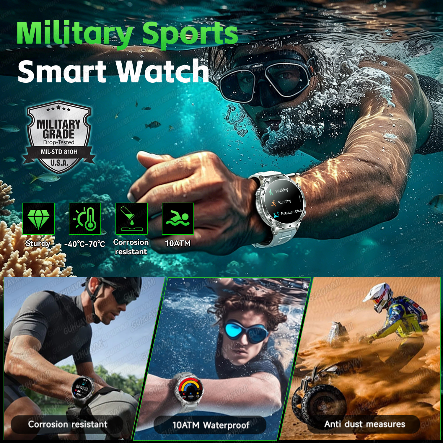 2026 New Military Smart Watch  – Outdoor Power Lead recenzja i cena