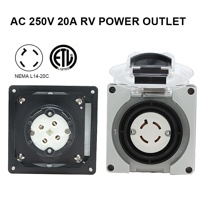 125/250V 20A Generator RV Powe – Outdoor Power Receptacle Box recenzja i cena