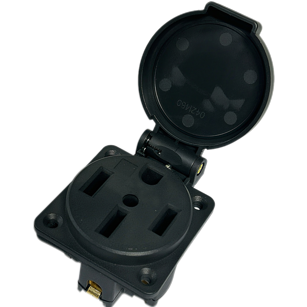 Black Waterproof 50 Amp Genera – Outdoor Power Receptacle Box recenzja i cena