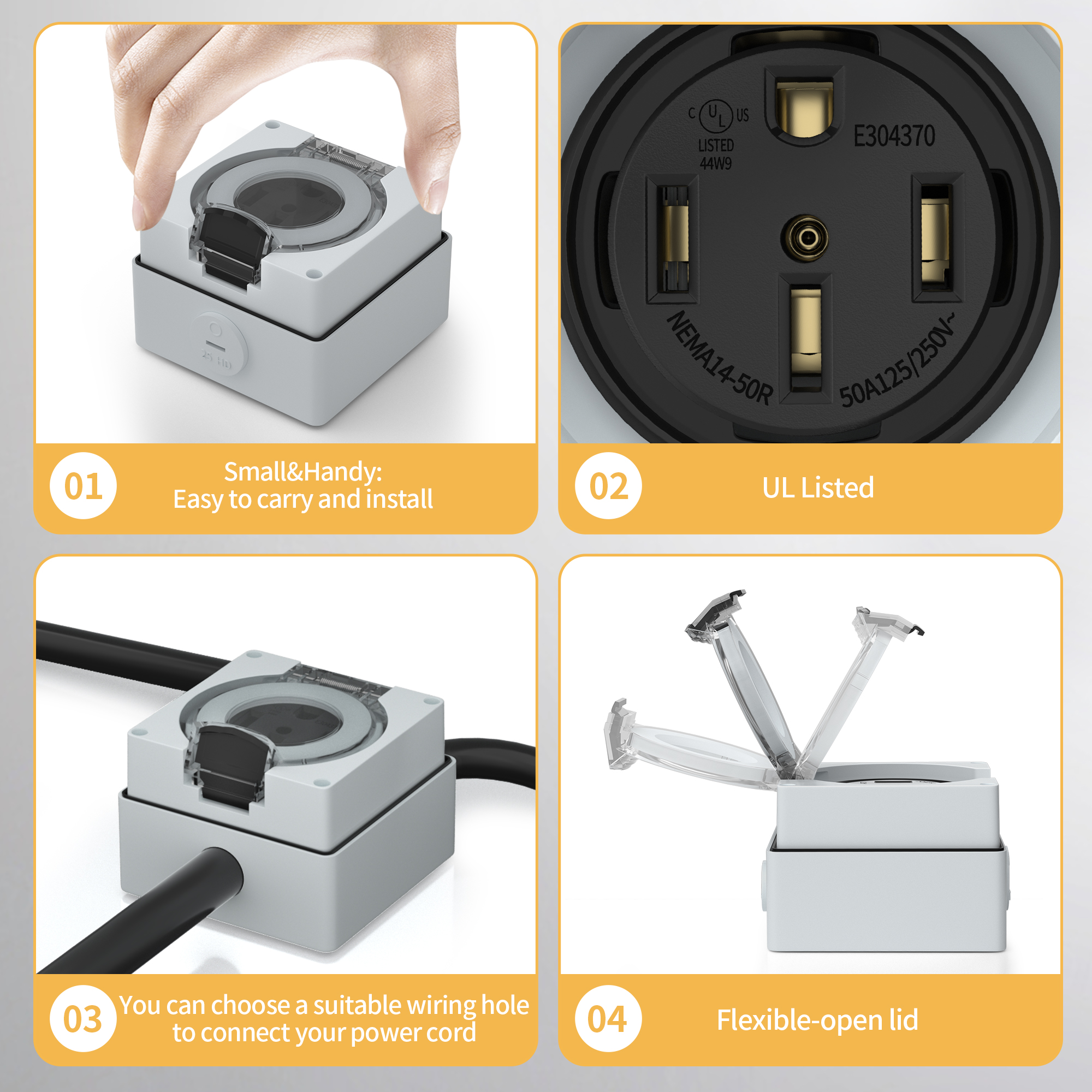 50 Amp Generator RV Power Inle – Outdoor Power Receptacle Box recenzja i cena