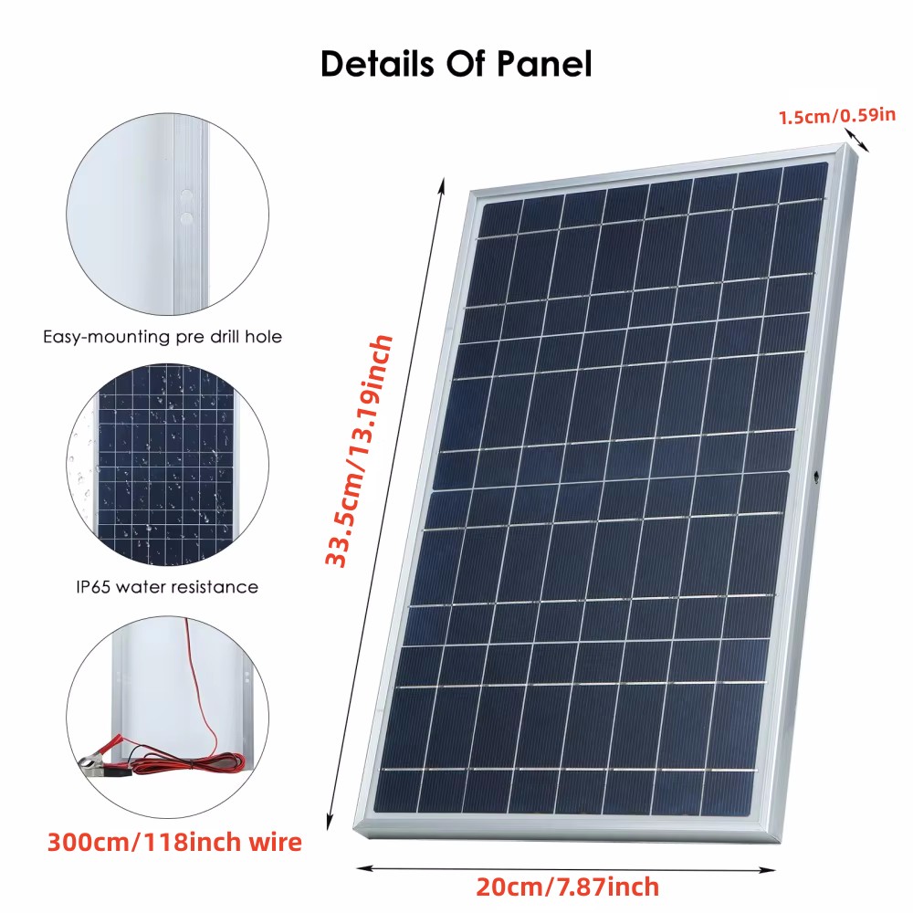 35W Solar Panel Kit Complete 1 – Outdoor Power Kit recenzja i cena