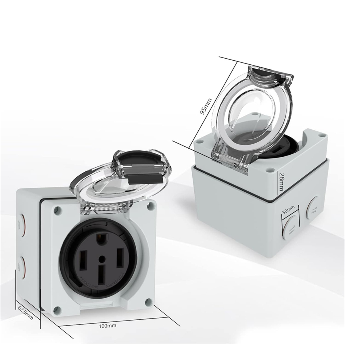 AT16 50Amp Power Outlet Box,12 – Outdoor Power Receptacle Box recenzja i cena