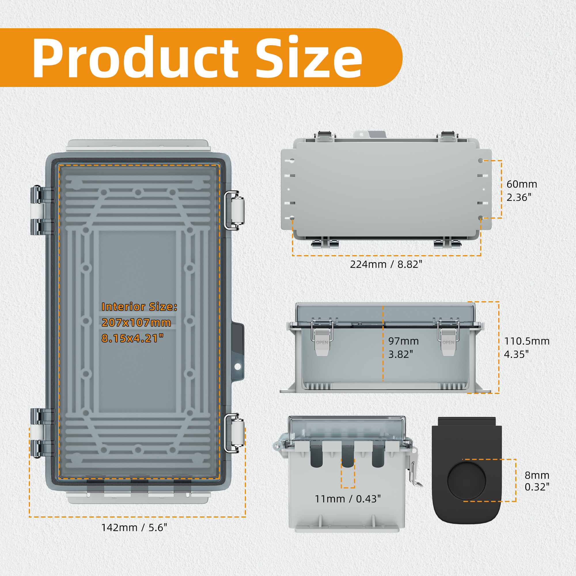 DaierTek 9x5x4.3“ Outdoor Exte – Outdoor Power Outlet Cover recenzja i cena
