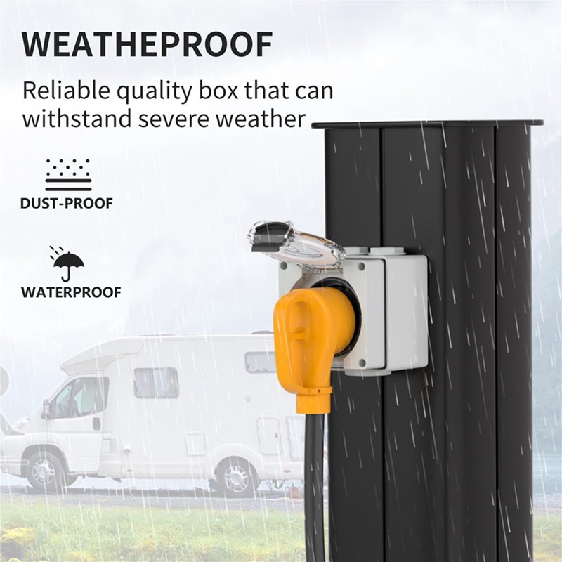 AB34-2X 30Amp Power Outlet Box – Outdoor Power Receptacle Box recenzja i cena