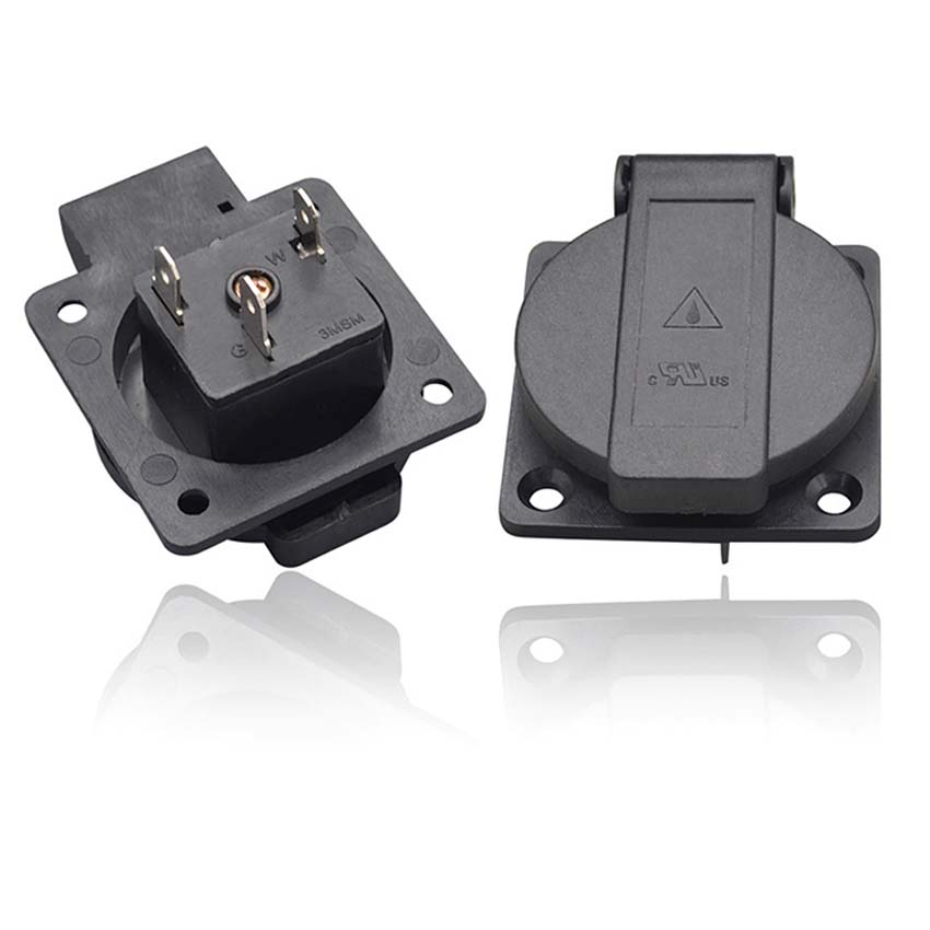 Black 125V 15A 20A IP44 CE Ame – Outdoor Power Receptacle recenzja i cena