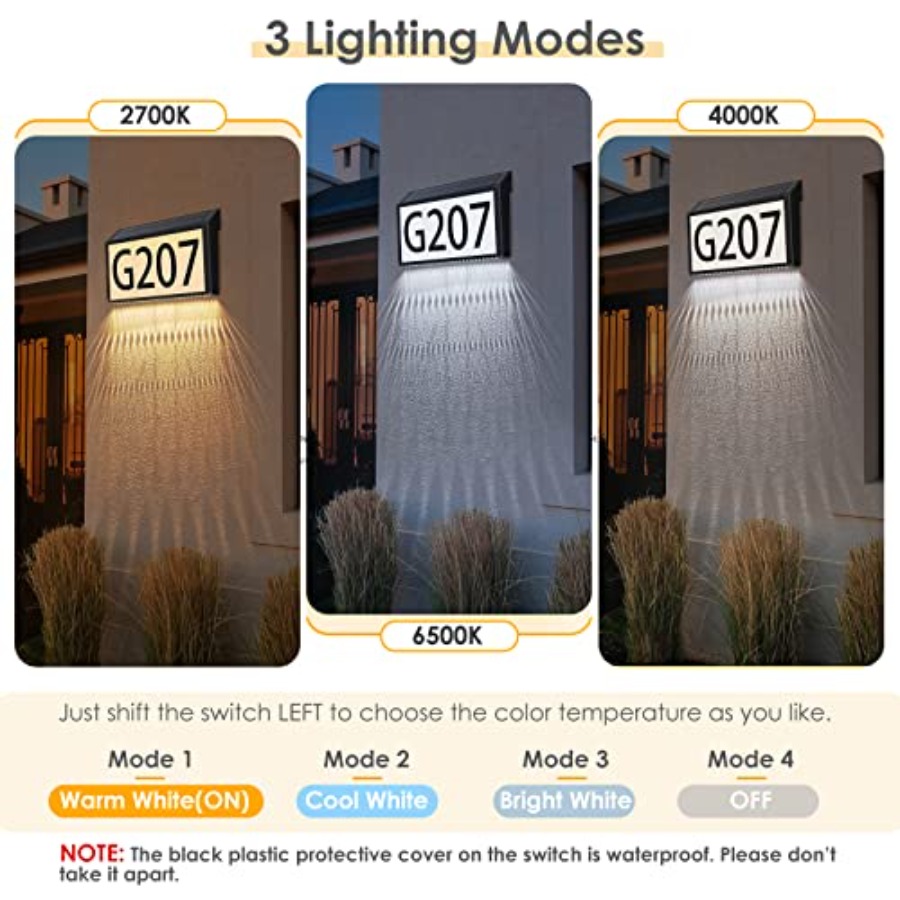 Solar Powered Address Sign Hou – Outdoor Power Number recenzja i cena