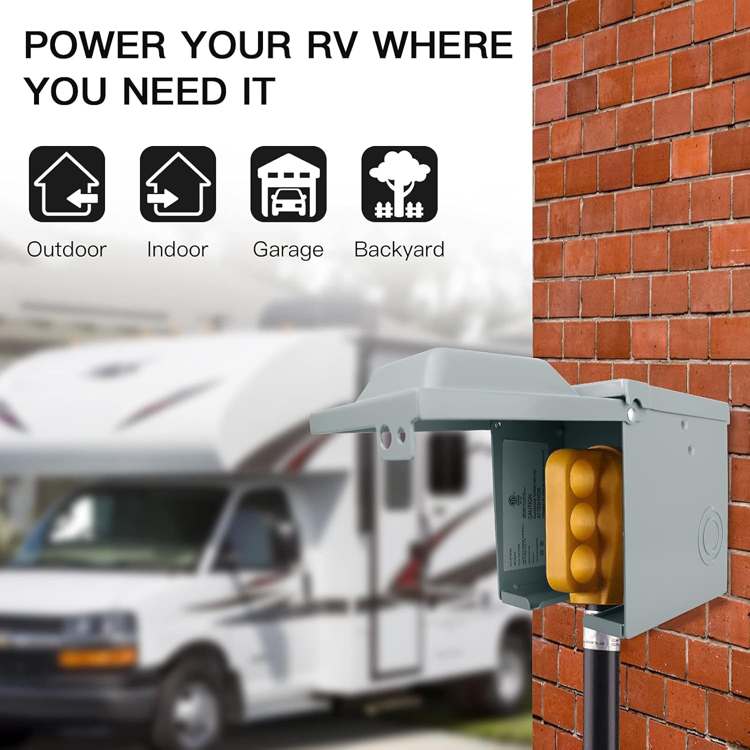 30/50 Amp 125/250 Volt RV Powe – Outdoor Power Receptacle Box recenzja i cena