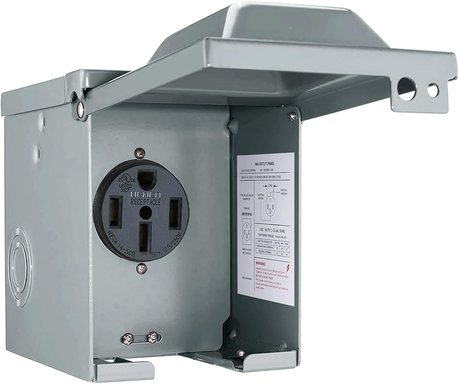 30/50 Amp 125/250 Volt RV Powe – Outdoor Power Receptacle Box recenzja i cena