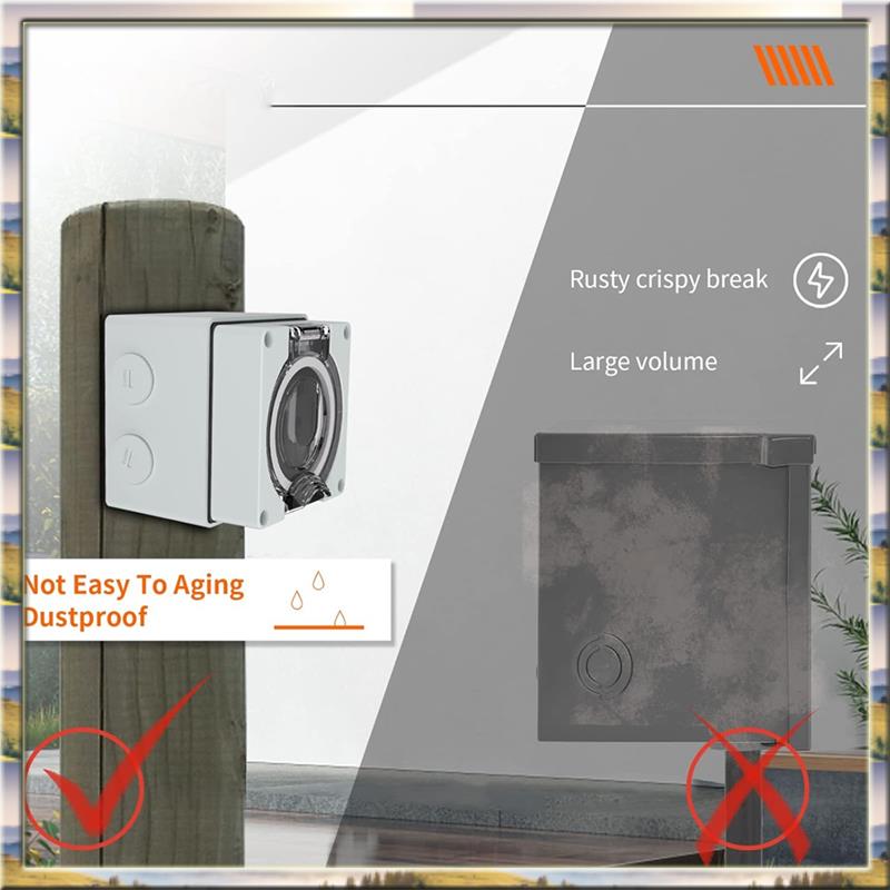 AA46 HOT-50Amp Outdoor Power O – Outdoor Power Receptacle Box recenzja i cena