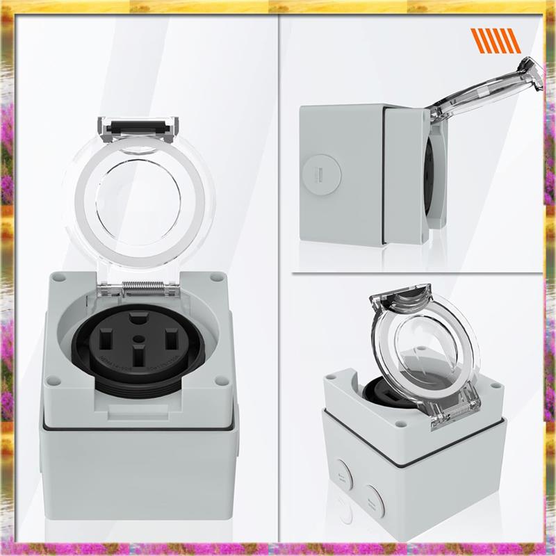 AA46 HOT-50Amp Outdoor Power O – Outdoor Power Receptacle Box recenzja i cena