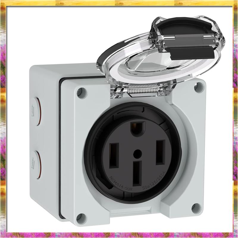 AA46 HOT-50Amp Outdoor Power O – Outdoor Power Receptacle Box recenzja i cena