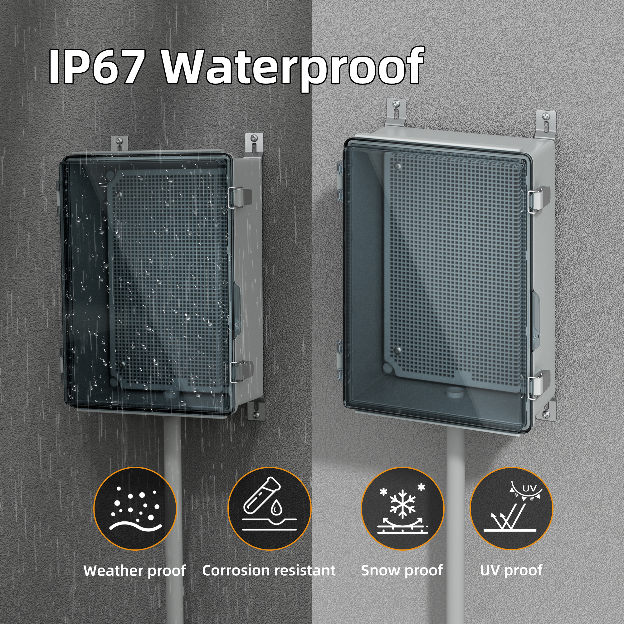 Clear Electrical Enclosure Box – Outdoor Power Outlet Box recenzja i cena