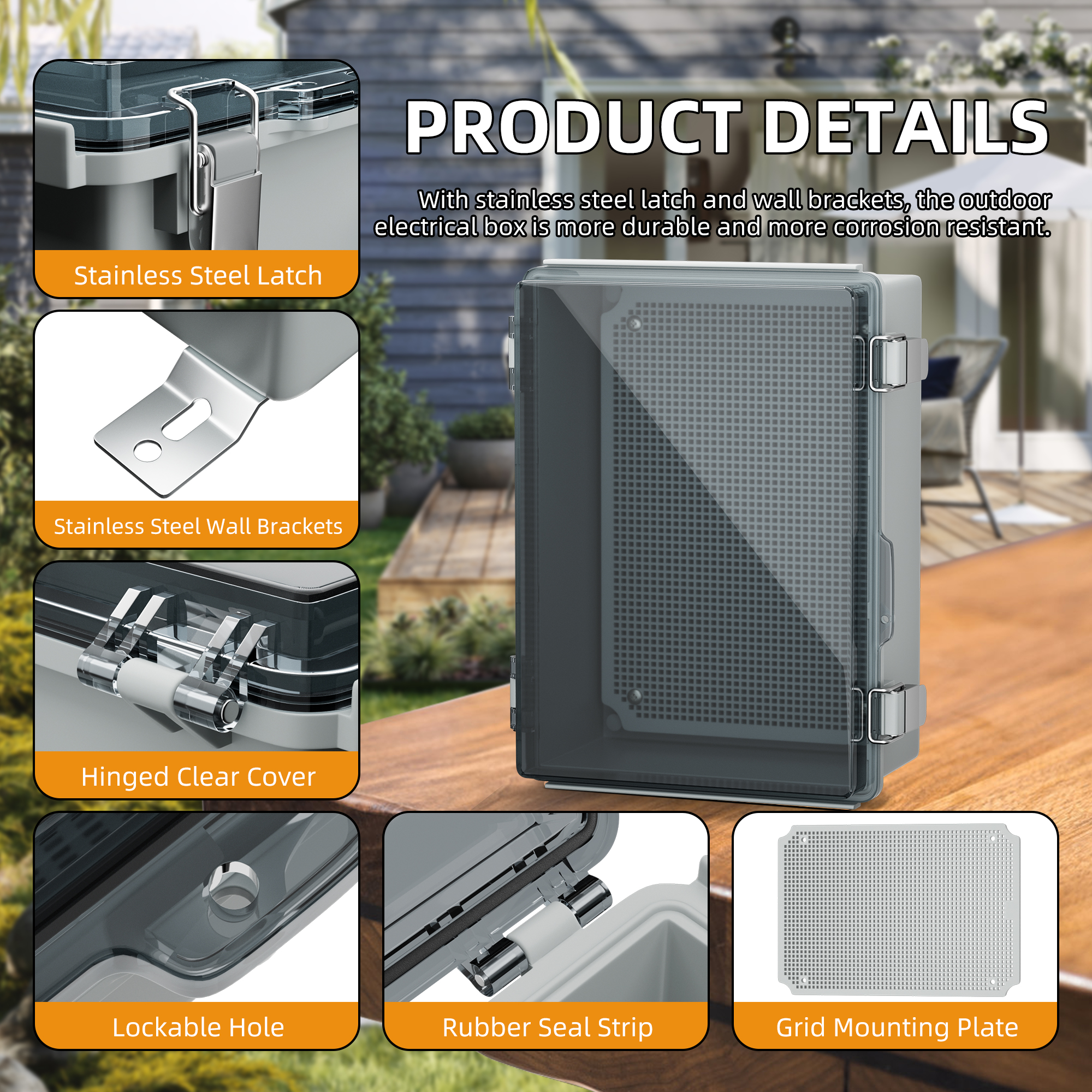 Clear Electrical Enclosure Box – Outdoor Power Outlet Box recenzja i cena