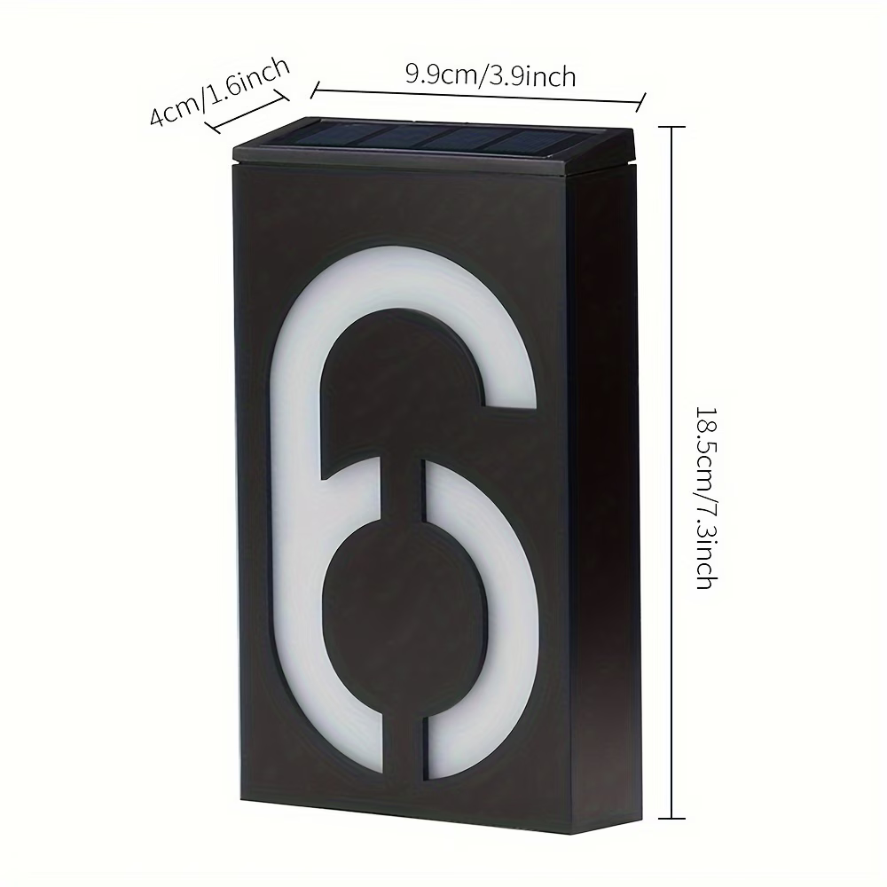 18.5cm Modern Solar-Powered LE – Outdoor Power Number recenzja i cena